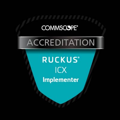 Ruckus ICX Implementer badge