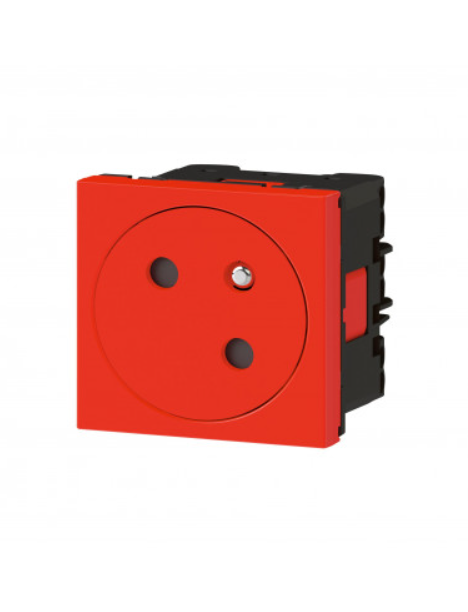 Legrand Mosaic Link 2P+T Surface Socket - Red