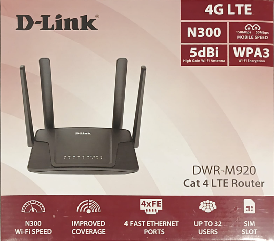 D-Link 4G LTE DWR-M920 Router